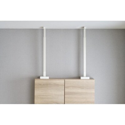 家具転倒防止耐震バーLKTTB-Lホワイト