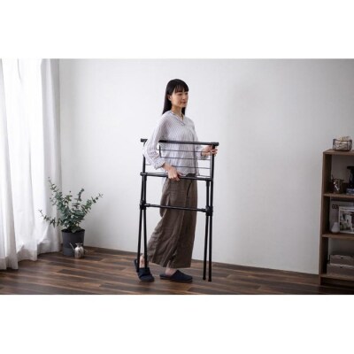 簡単組立スタイル物干しSTMX-700ブラック