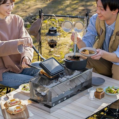 バーベキューコンロ　コンパクトBBQコンロ　CBBQ-500　シルバー