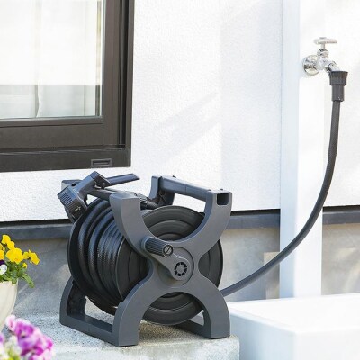 エックスホースリール20M　ECOXHR-20E　ダークグレー/ブラック