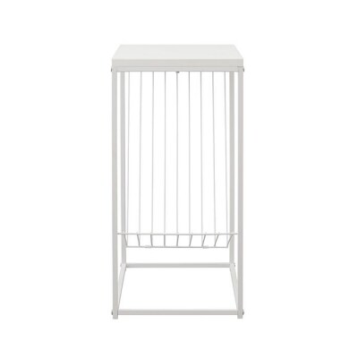 スチールフレームサイドテーブル　SFST-247M　ホワイト