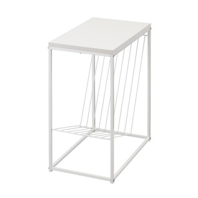 スチールフレームサイドテーブル　SFST-247M　ホワイト