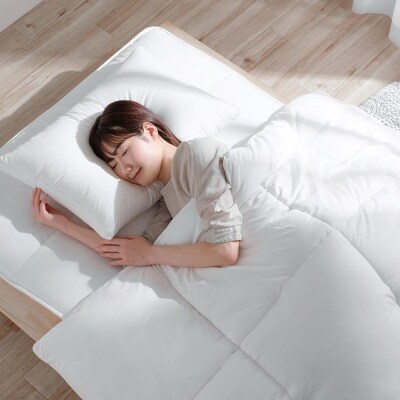 【TVで紹介されました!】洗える敷き布団 洗濯ネット付 SKF-WB05-SN ホワイト