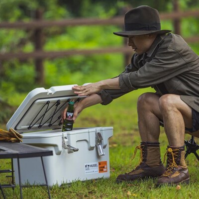HUGEL　真空断熱クーラーボックス　20LVITC-20ホワイトアッシュ