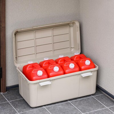 収納　ワイドストッカー　92L　5個セット　AZ-860ベージュ