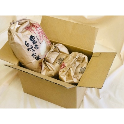 八州高原強運米　玄米そのまま炊飯コシヒカリ　【令和6年産 3キロ×3袋】