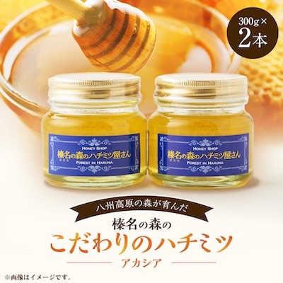 榛名の森の こだわりのハチミツ!【アカシア】1本300g×2本セット!!