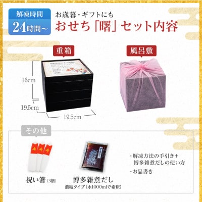 和洋折衷 おせち曙(6.5寸3段重、31品)