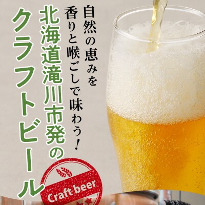 【滝川クラフトビール】ピルスナーと黒ビールの飲み比べセット