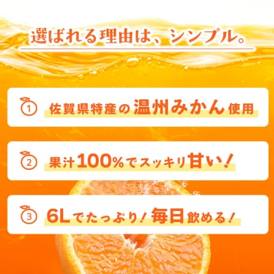 みかん100 1L×6本入り(H116228)