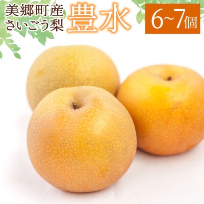 【期間限定発送】 梨 豊水 6～7個 春夏秋冬いっつもや 宮崎県 美郷町 [31ab0132]