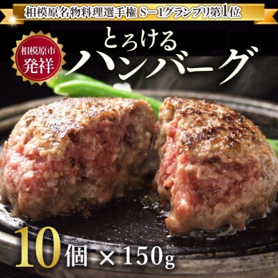 とろけるハンバーグ10個セット | 国産牛100% 黒毛和牛 冷凍