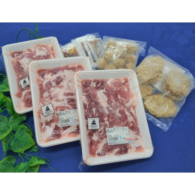 豚肉『JAPANX』3種・2,070g詰合せ「蔵王からの贈りものセットA」　【04301-0190】