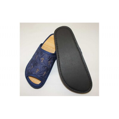 D型セノーテ刺繍M(約24cmまで) ネイビー　【04301-0588-1】