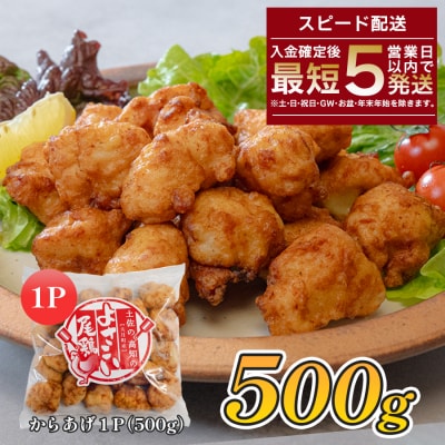 国産 よさこい尾鶏 鶏肉 唐揚げ 500g 冷凍 簡単調理 時短調理 レンジ おかず お弁当