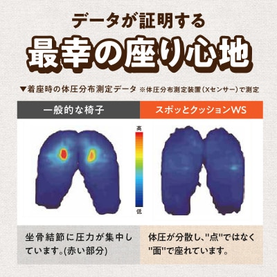 車いす用「スポッとクッションWS」(1)ネイビー[023M02-01]