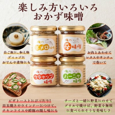 こだわり の「俺の味噌」詰め合わせ 100g× 5瓶 セット