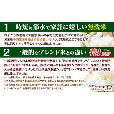 6ヶ月定期便 おかやま無洗米 10kg 米《お申し込み月の翌月から出荷開始》岡山県 笠岡市 無洗米