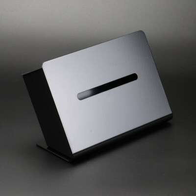 TS10-01BK ZEOOR ソフトパック用ティッシュケース 横型 ブラック 【786】