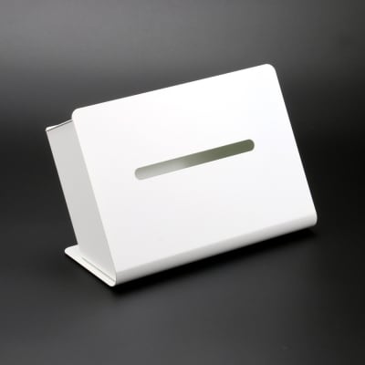 TS10-01WH ZEOOR ソフトパック用ティッシュケース 横型 ホワイト 【787】