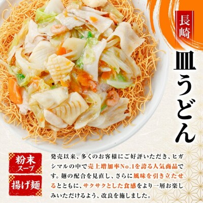 【3か月定期便】長崎 皿うどん 120人前 「2人前(麺100g)×20袋」あんかけ スープ付き