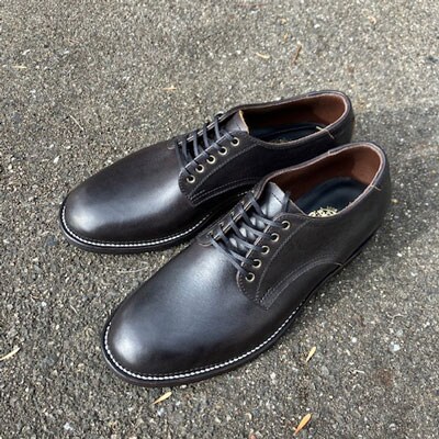 ハンドメイド短靴(ダービーシューズ)　サイズ25.5cm[212M02-04]