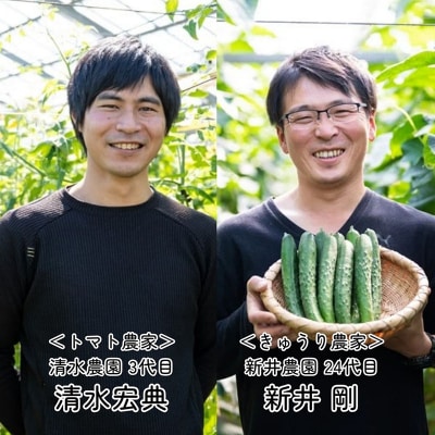 新鮮!採れたて!北本産 トマト・きゅうりセット【合計約2kg 獲れたて 産地直送 旬 野菜】
