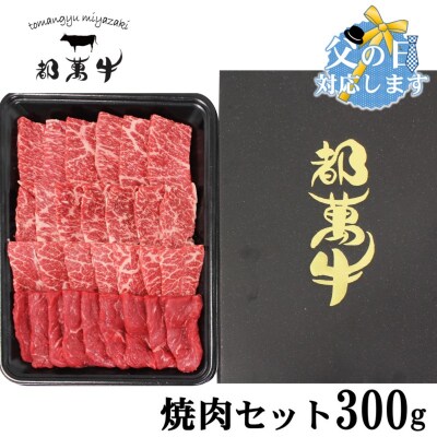 【父の日ギフト】【都萬牛】黒毛和牛焼肉セット 300g宮崎県産黒毛和牛[3167]