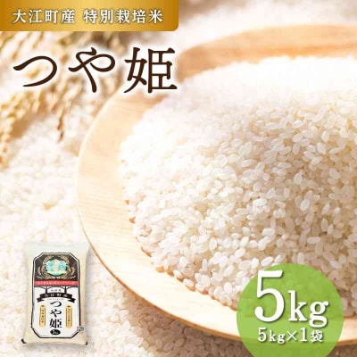大江町産 つや姫5kg【山形県産 特別栽培米】 001-087