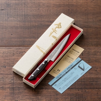 関虎徹 V金10号 ペティナイフ 135mm(YG303/安田刃物)