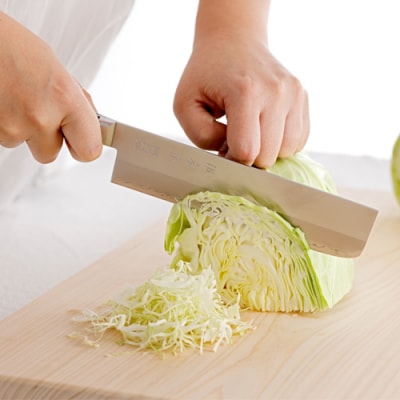 H40-35 源虎徹 スウェーデン鋼 菜切包丁 165mm (YS902/安田刃物)