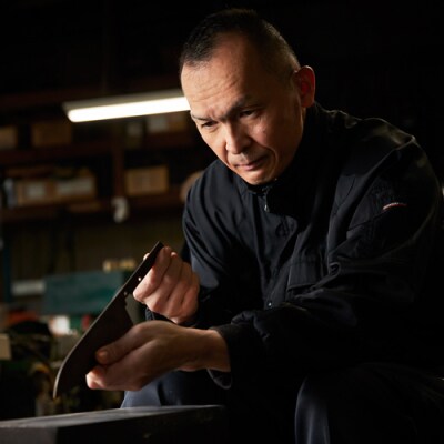 H80-12 虎徹 ヤスキハガネ青紙2号 三徳&ペティ 包丁2本セット(安田刃物)