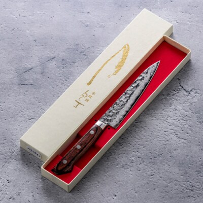 さくさく 鎚目ダマスカス ペティナイフ 135mm(安田刃物)H40-36 