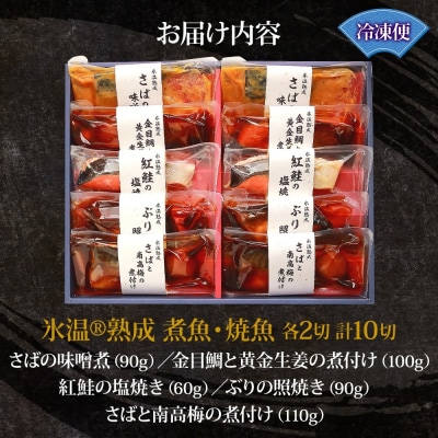 〈山陰大松〉氷温熟成　煮魚・焼魚ギフトセット10切　IN-100