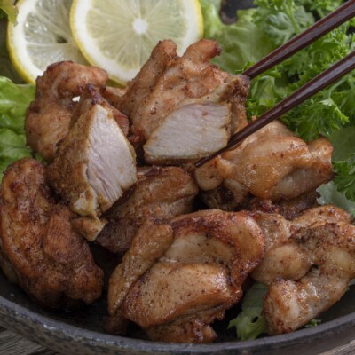 徳さんのトマトバジル唐揚げ