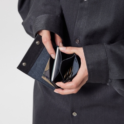 【KENTO HASHIGUCHI】コンパクト財布 ブラック