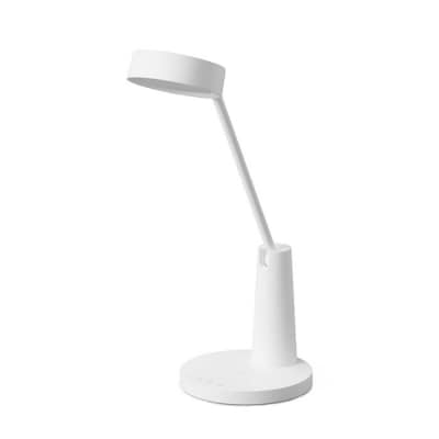 LEDデスクライトQi充電シリーズ平置きタイプ調光調色　LDL-QF02DL-W　ホワイト