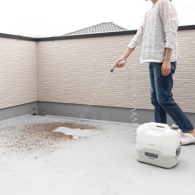 充電式ポータブルウォッシャー　JPW-T81-W/H　ホワイト/グレー