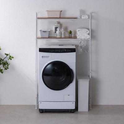 ランドリーラック　伸縮スタイルランドリーラック SLR-EX895 ホワイト