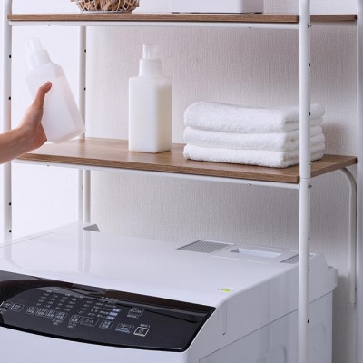 ランドリーラック　スタイルランドリーラック ハンガーバー付き HSLR-695R ホワイト