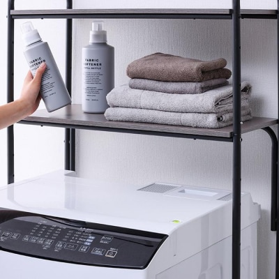 ランドリーラック　スタイルランドリーラック ハンガーバー付き HSLR-695R ブラック
