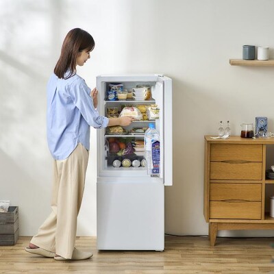 冷凍冷蔵庫 133L IRSD-13A-W ホワイト