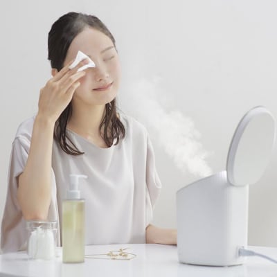 フェイススチーマー FST-101-W ホワイト MiCOLA (ミコラ)