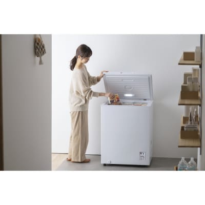 冷凍庫 上開き冷凍庫 142L ICSD-14B-W ホワイト