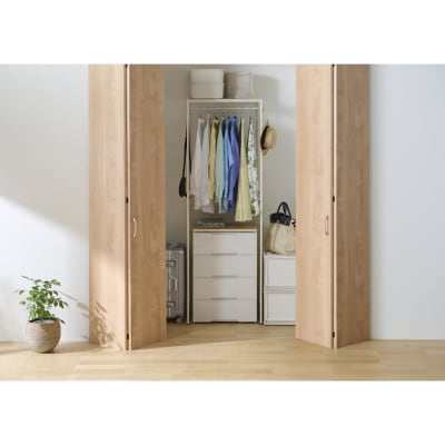 チェスト上ハンガーラック CHHR-640 ホワイト