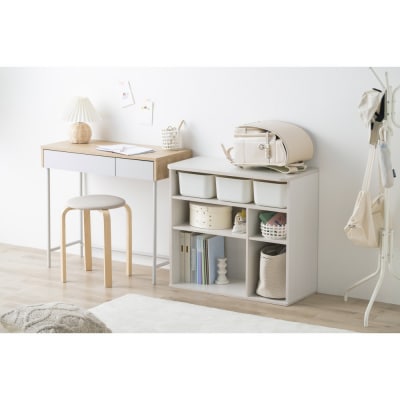 収納棚 ラウンドシェルフ RUSR-74S ホワイト