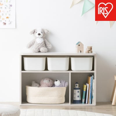 収納棚 ラウンドシェルフ RUSR-74L ホワイト