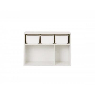 収納棚 ラウンドシェルフ RUSR-74L ホワイト