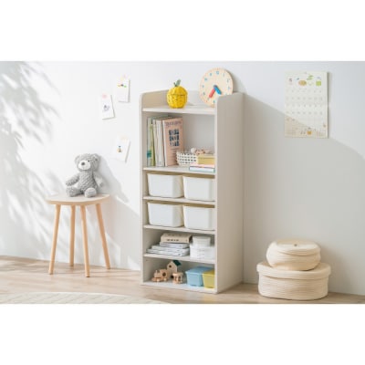 収納棚 ラウンドシェルフ RUSR-50H ホワイト