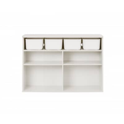 収納棚 ラウンドシェルフ RUSR-97W ホワイト